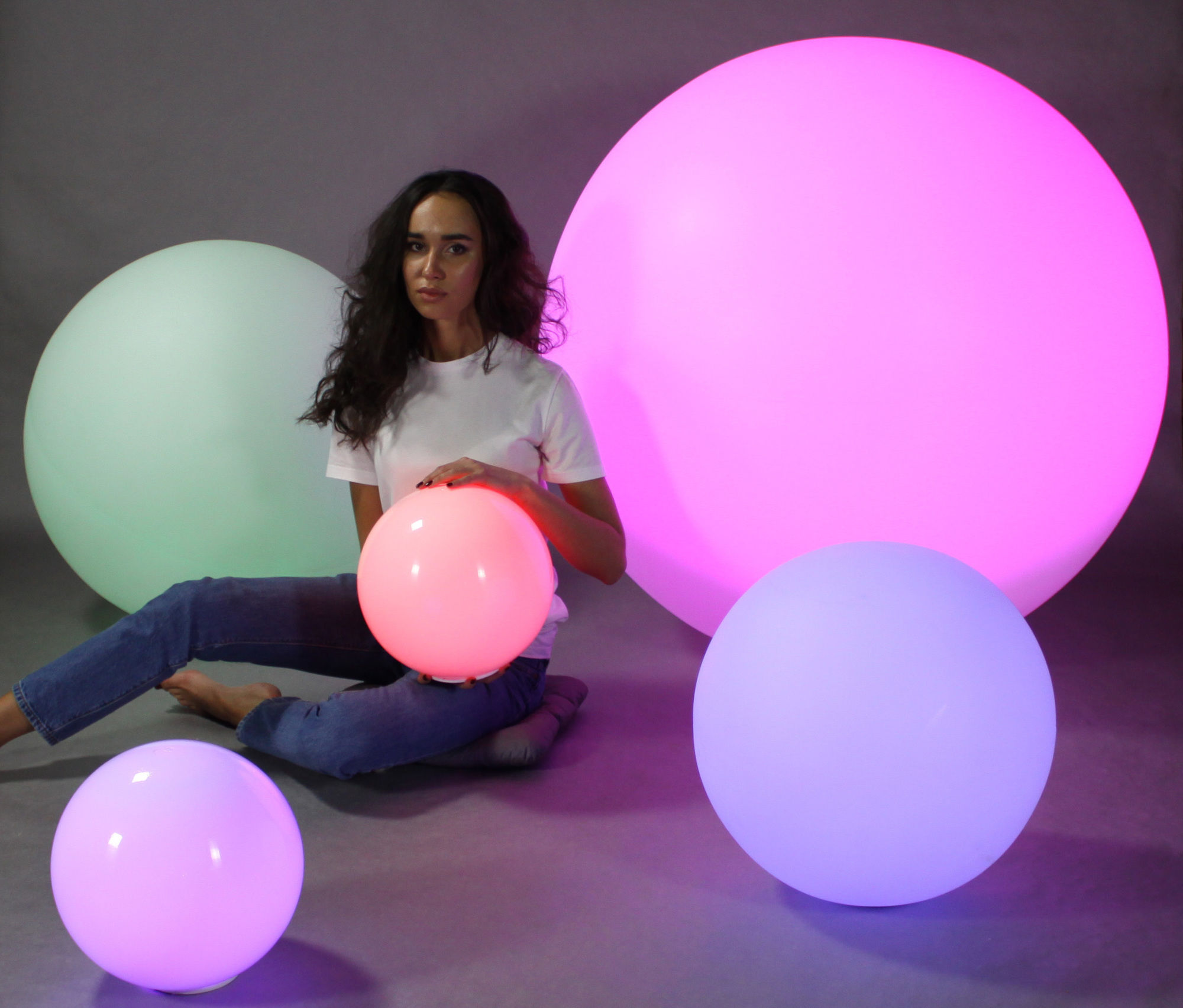 Светящийся LED RGB шар 30 см