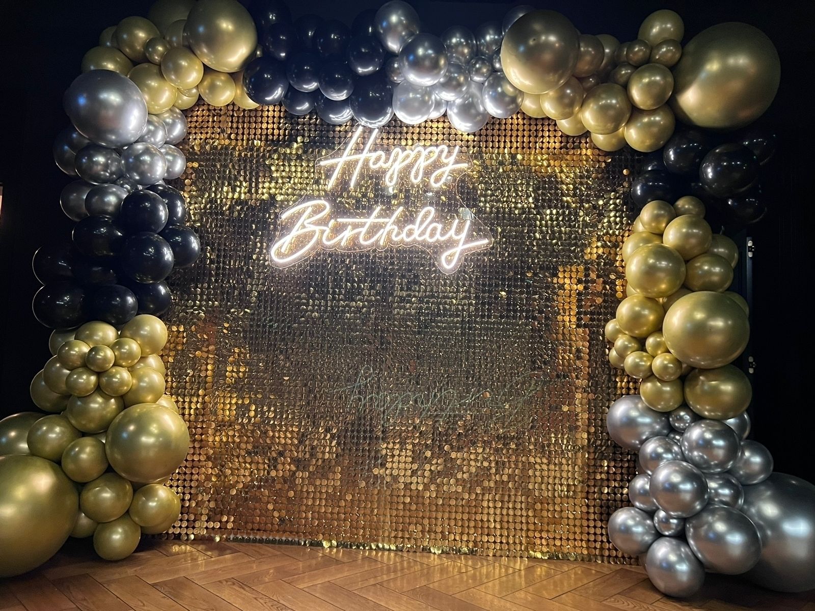 Вывеска Неоновая "Happy Birthday"