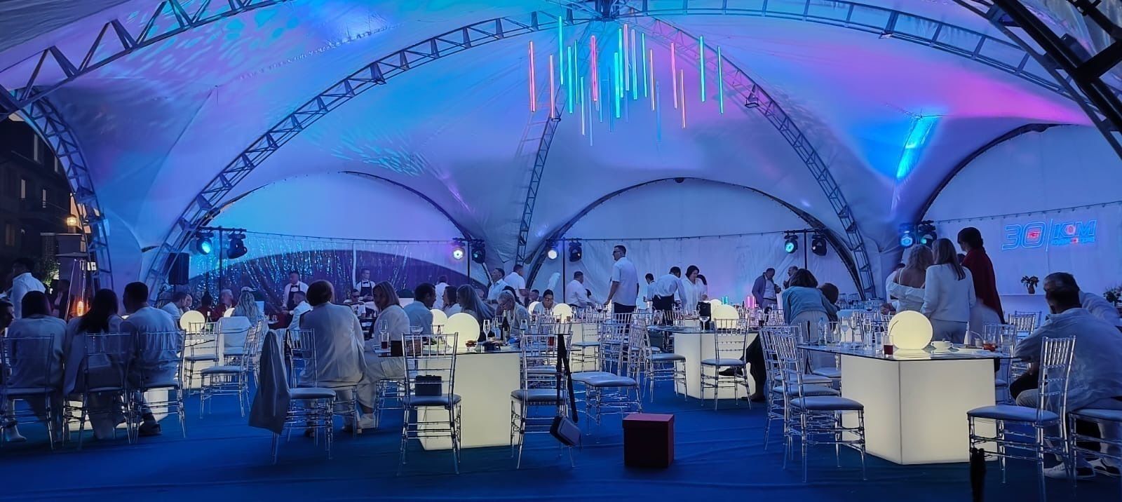 Светящийся LED RGB шар 30 см
