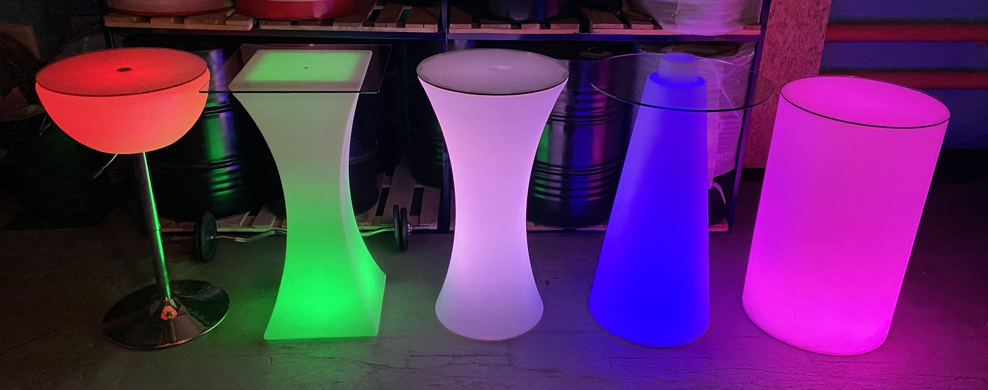 Светящийся LED RGB стол ПИК 120