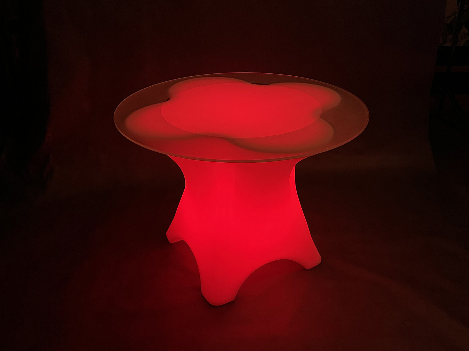 Светящийся LED RGB стол Silver