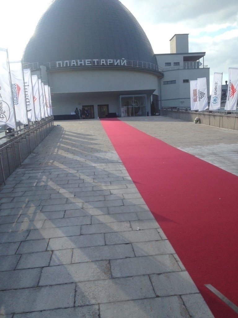 Бордовая ковровая дорожка 5х2м