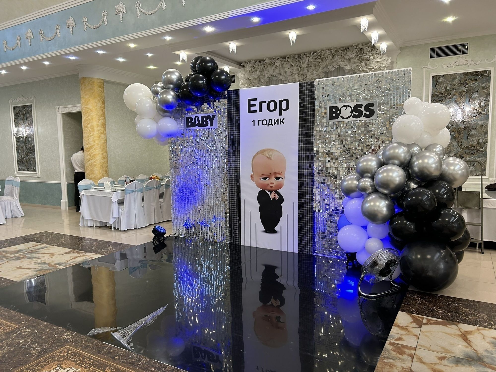 Пайетки "Зеркальное серебро"