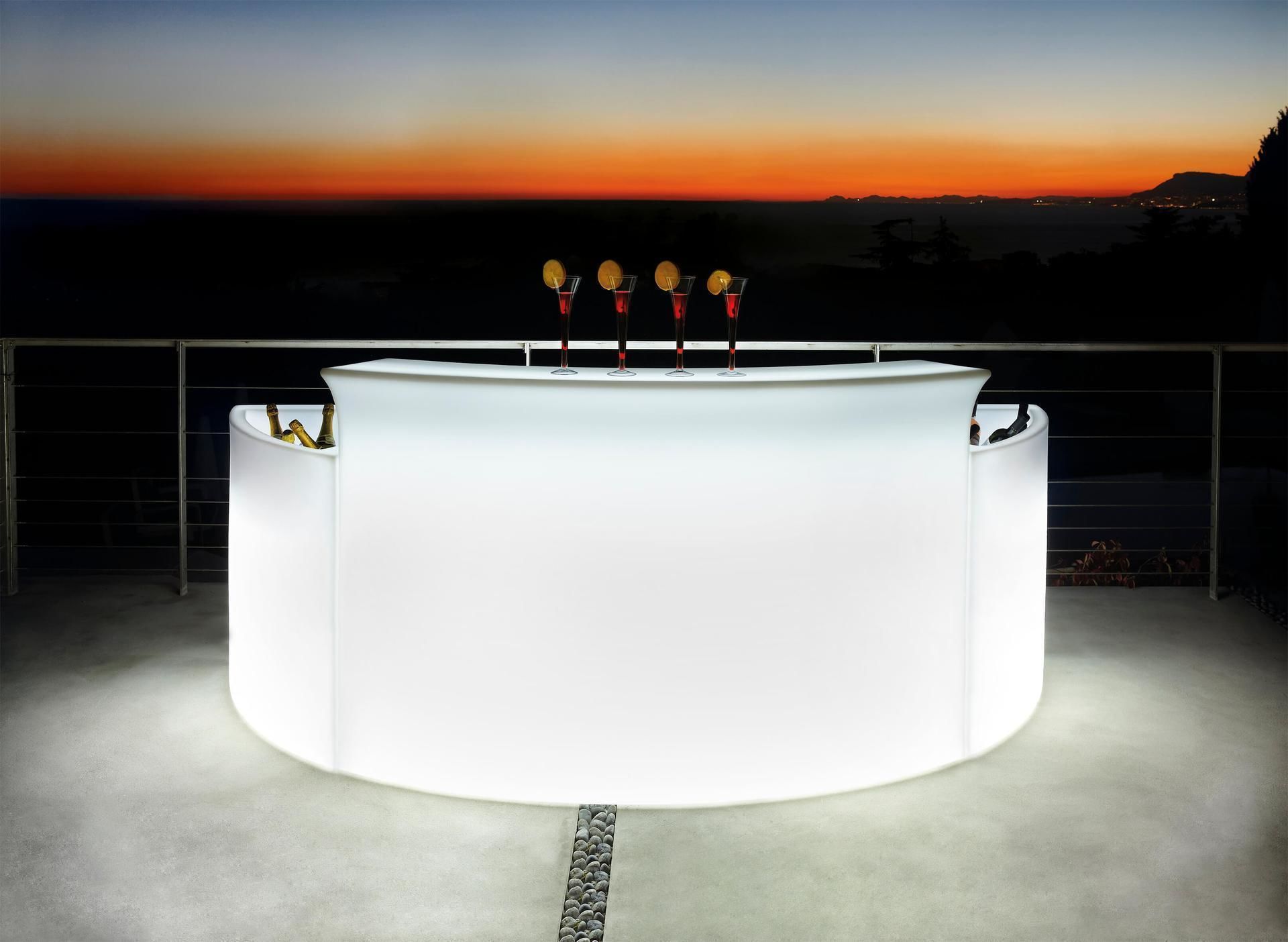 Светящаяся LED RGB секция для льда барной стойки Break Bar