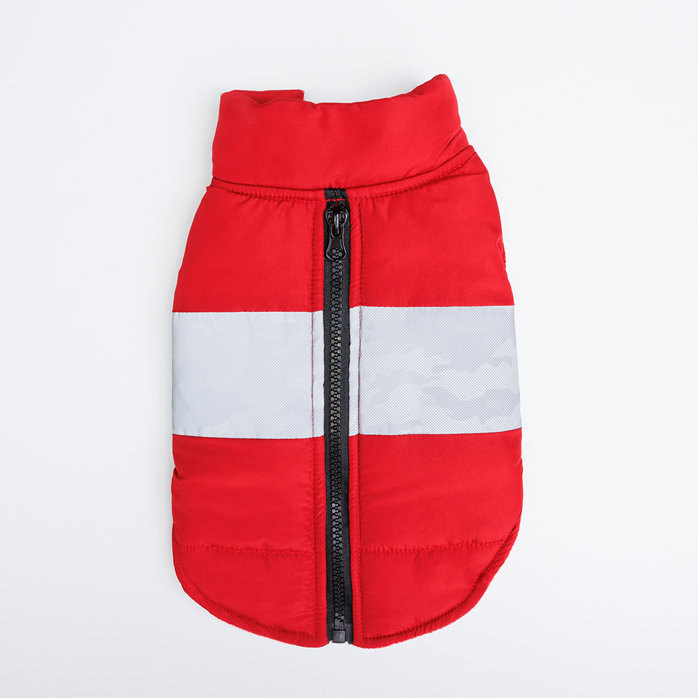 

RURRI Куртка со светоотражающей полосой для собак, , красная, Красный
