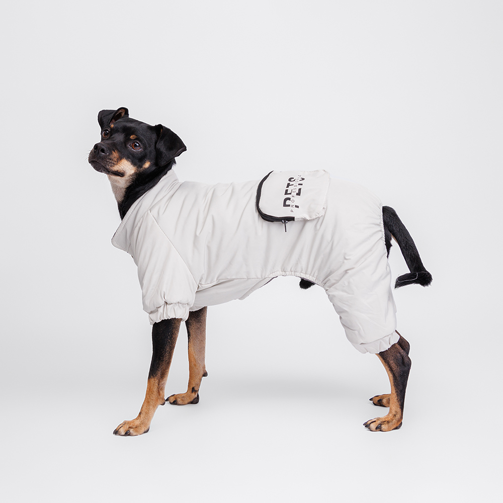 Petmax Комбинезон с кармашком для собак, 2XL, серый