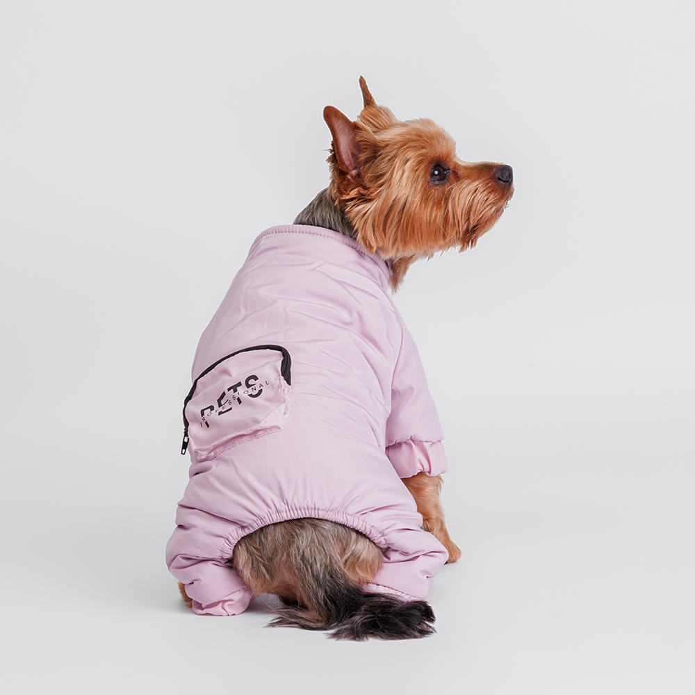 Petmax Комбинезон с кармашком для собак, M, фиолетовый