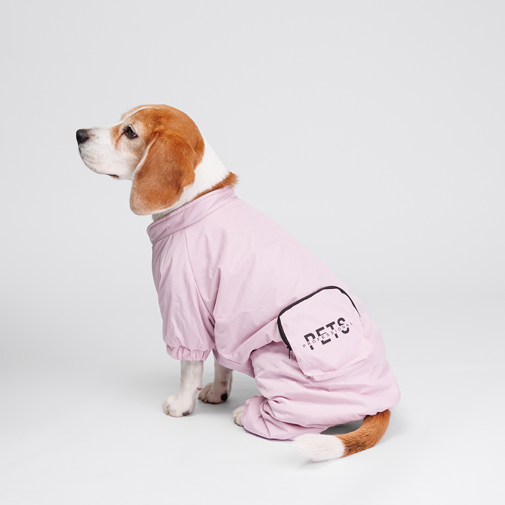 Petmax Комбинезон с кармашком для собак, 4XL, фиолетовый