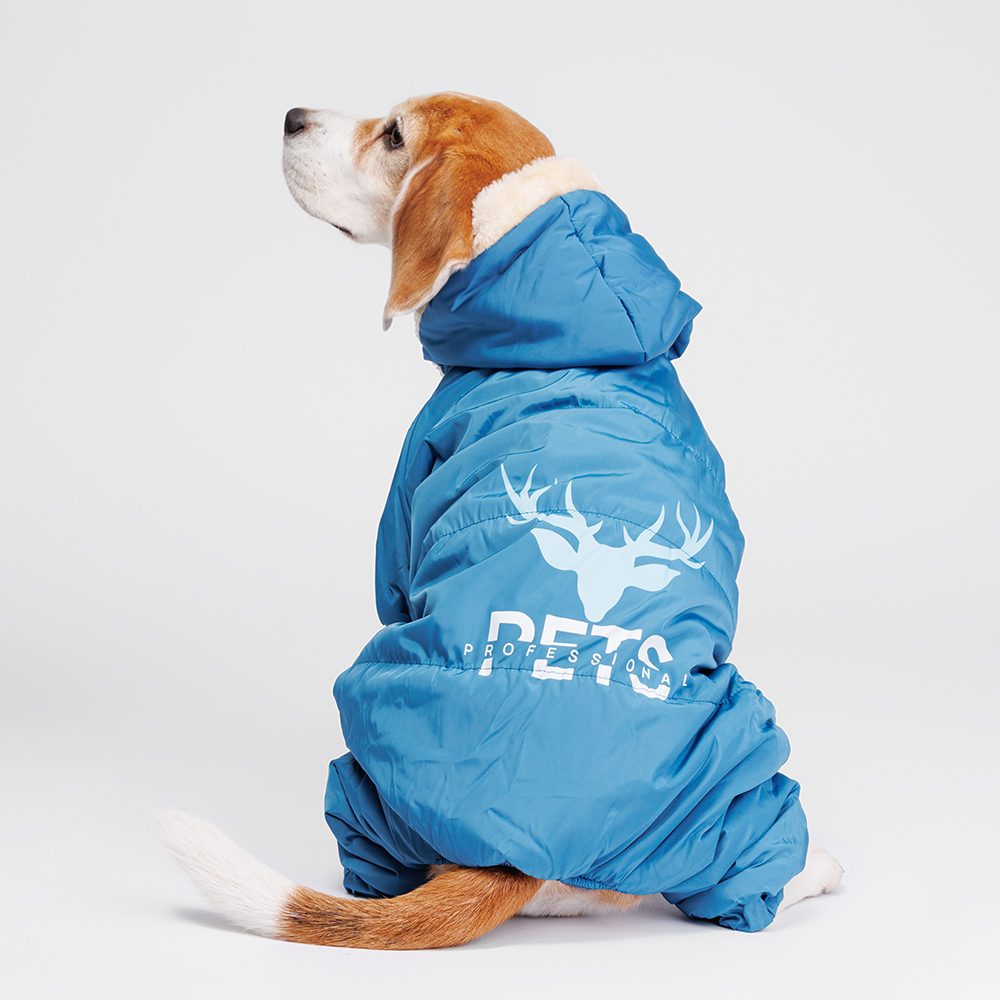 Petmax Комбинезон с оленем для собак, 4XL, синий