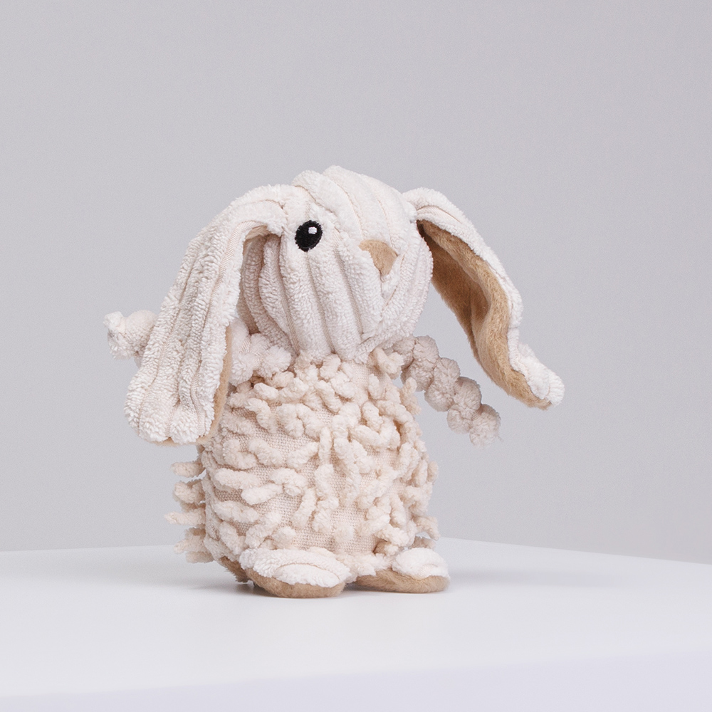 

RURRI Игрушка для собак Зайка, 15 см, Разноцветный