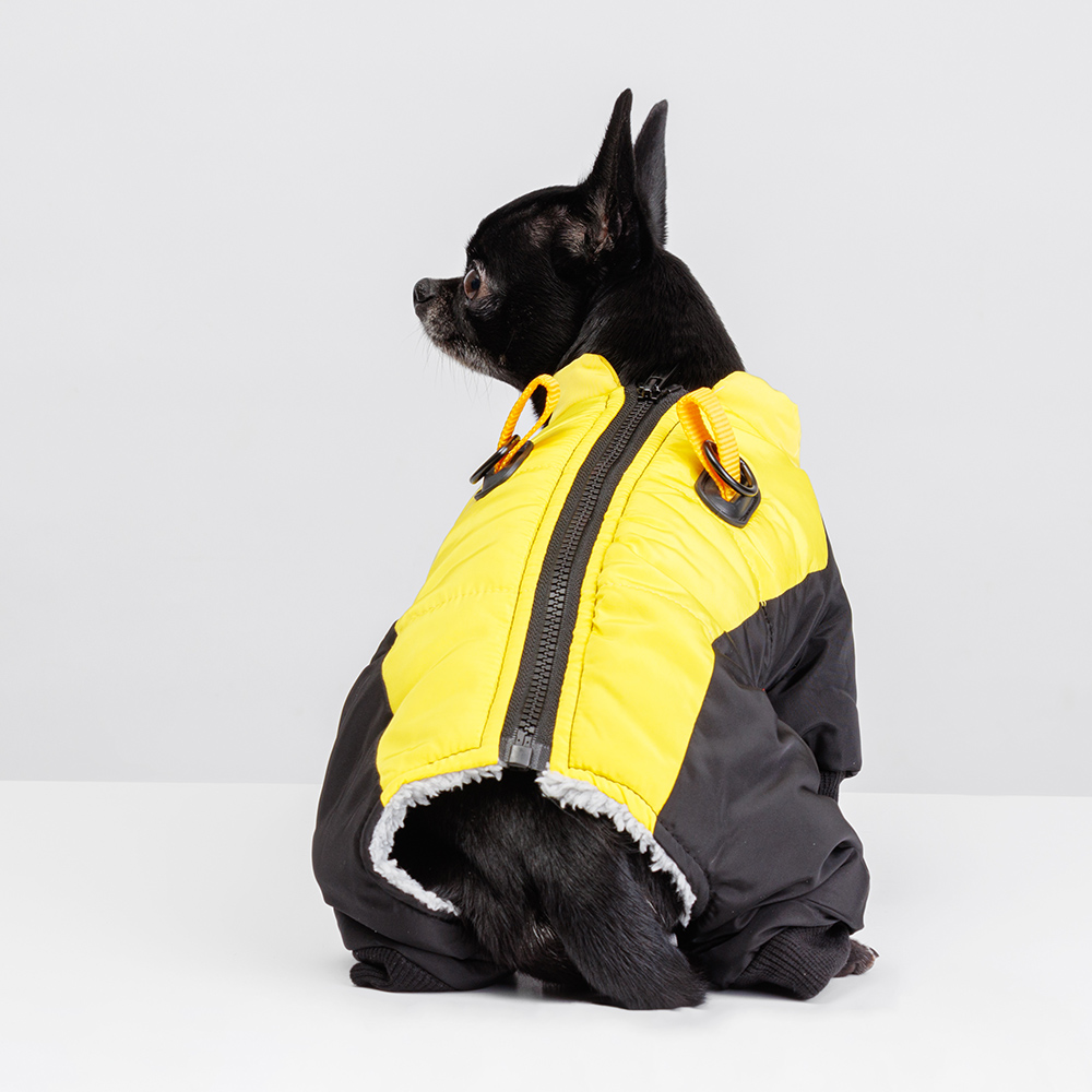 

Petmax Комбинезон для собак, , желто-черный, Желтый