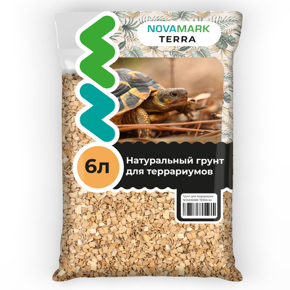 

NovaMark Грунт для террариума Щепа бука, 6л