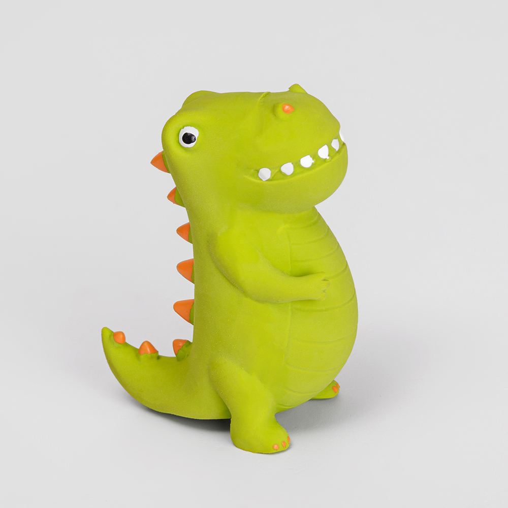 

Petmax Игрушка из латекса для собак Динозавр, 9х7,5х3,5 см, Разноцветный