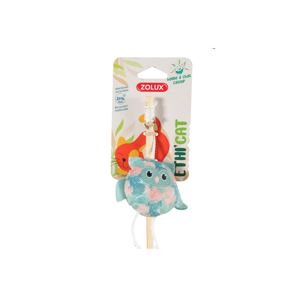 

Zolux Игрушка-дразнилка с кошачьей мятой для кошек Совенок, 10х2,5х40 см