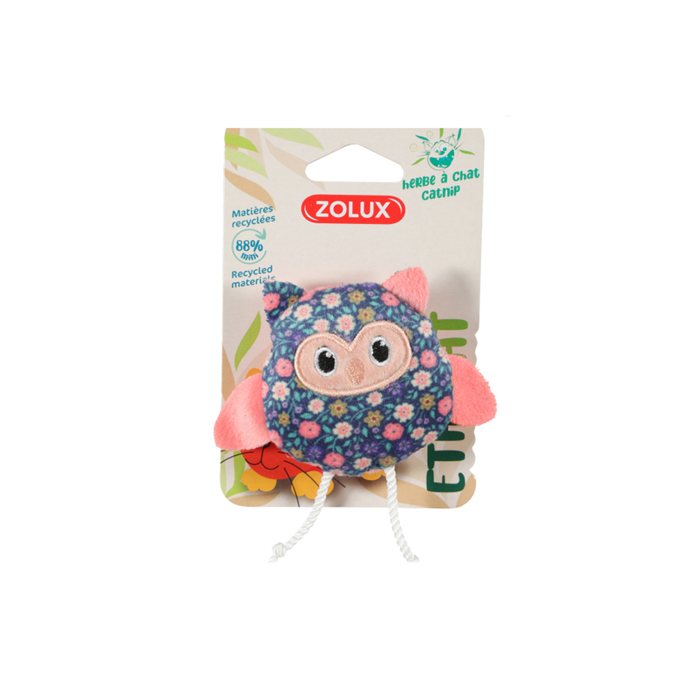 

Zolux Игрушка с кошачьей мятой для кошек Сова Маргаритка, 9,5х9х11 см