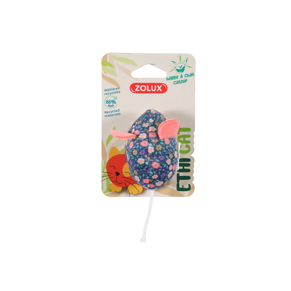 

Zolux Игрушка с кошачьей мятой для кошек Мышка Маргаритка, 5х13х4,5 см