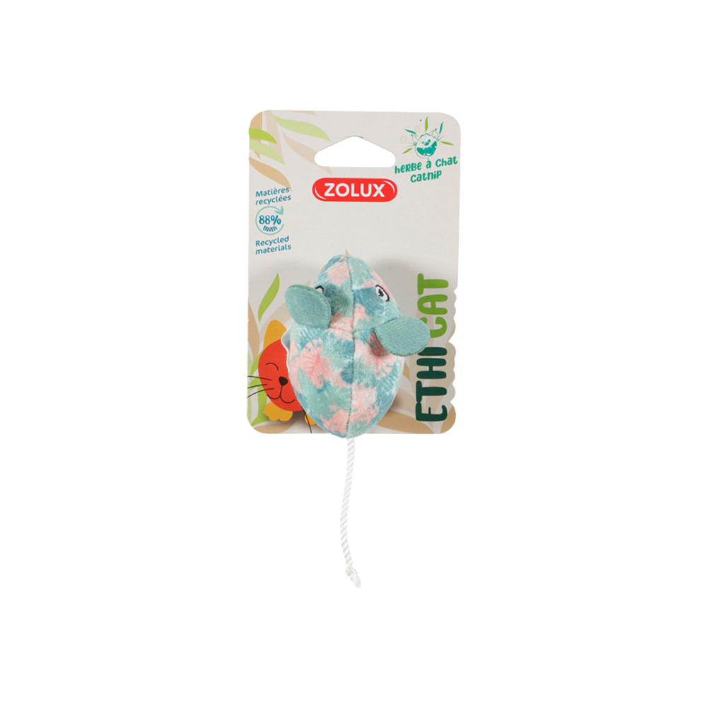 

Zolux Игрушка с кошачьей мятой для кошек Затейливый мышонок, 5х13х4,5 см