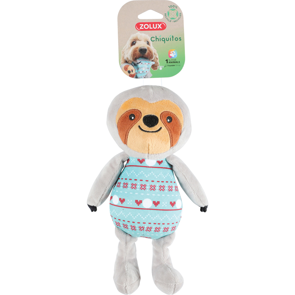 

Zolux Игрушка для собак Ленивец, 17х7,5х25 см, серо-голубая