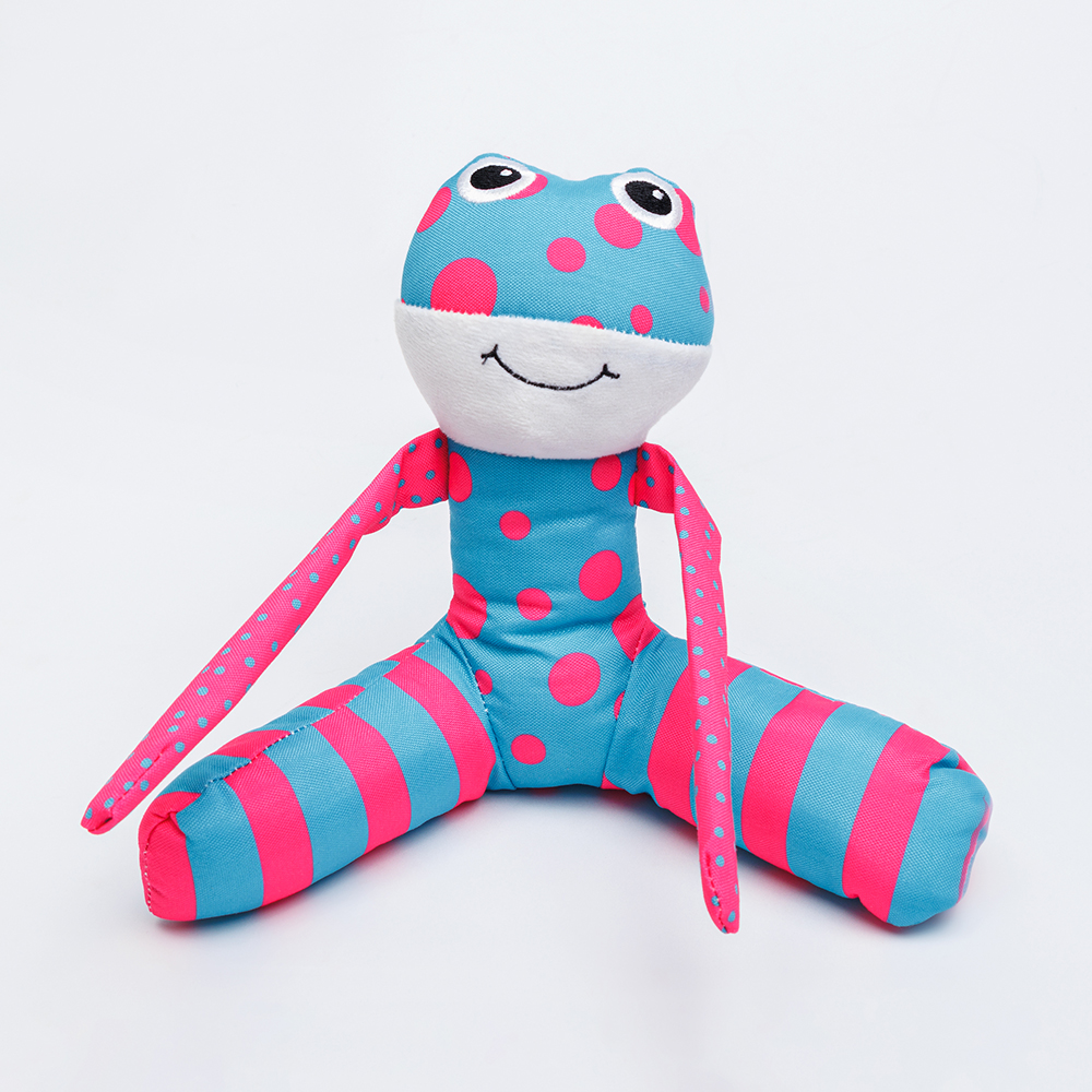 

RURRI Игрушка для собак Лягушонок, 20х24х15 см, Разноцветный