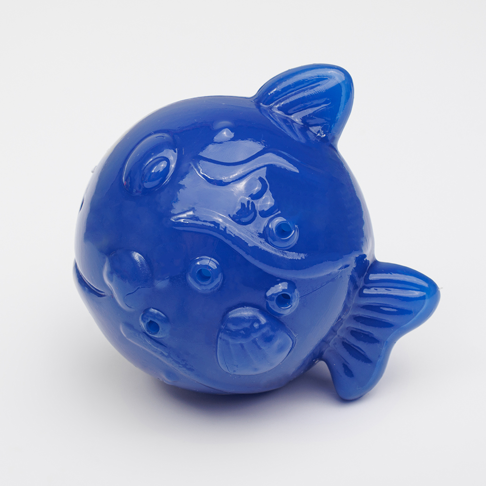 

RURRI Игрушка для собак Мяч-Рыбка, 8х7х8,5 см, Разноцветный