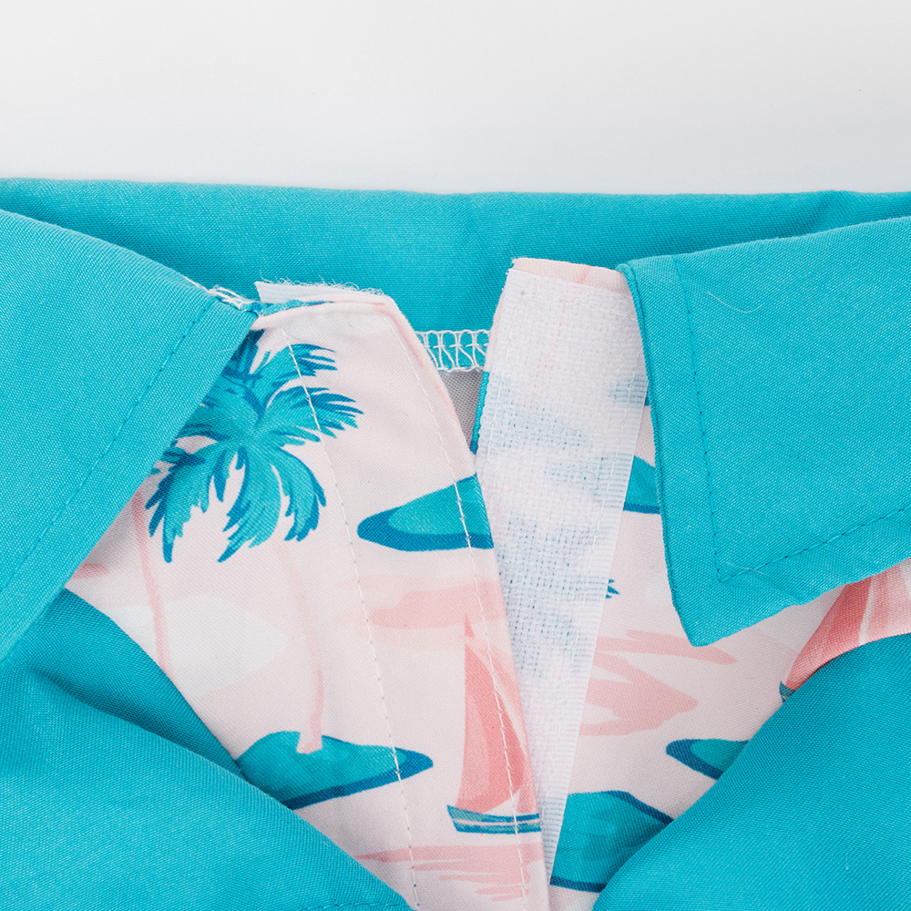 

RURRI Футболка для кошек и собак, , голубая с принтом, Голубой