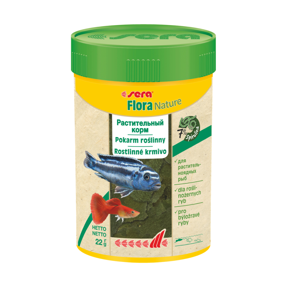 Sera Flora Nature Корм для рыб, 22 гр