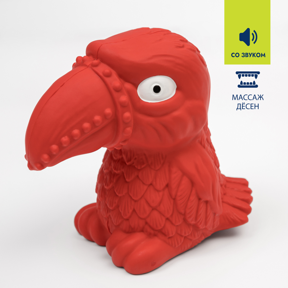 

RURRI Игрушка для собак Птица, 13 см, Разноцветный