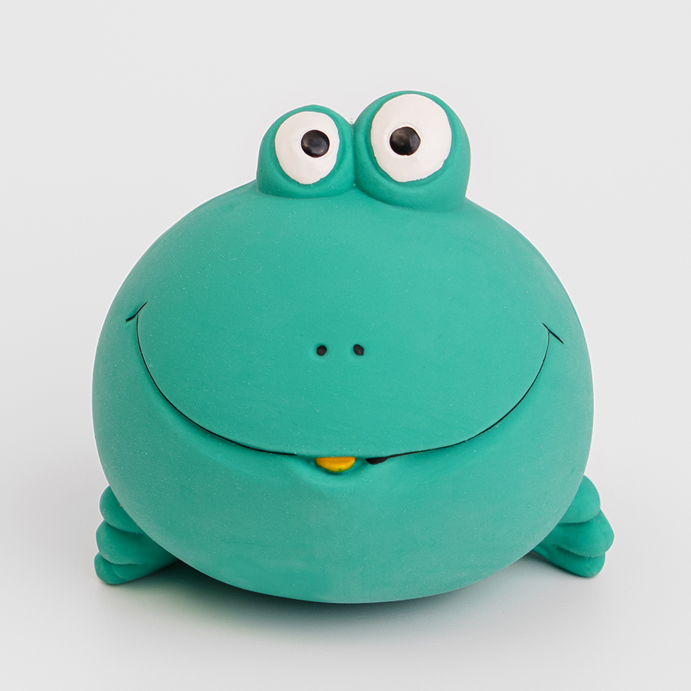 

RURRI Игрушка из латекса для собак Лягушка, 10х8х8 см, Зеленый