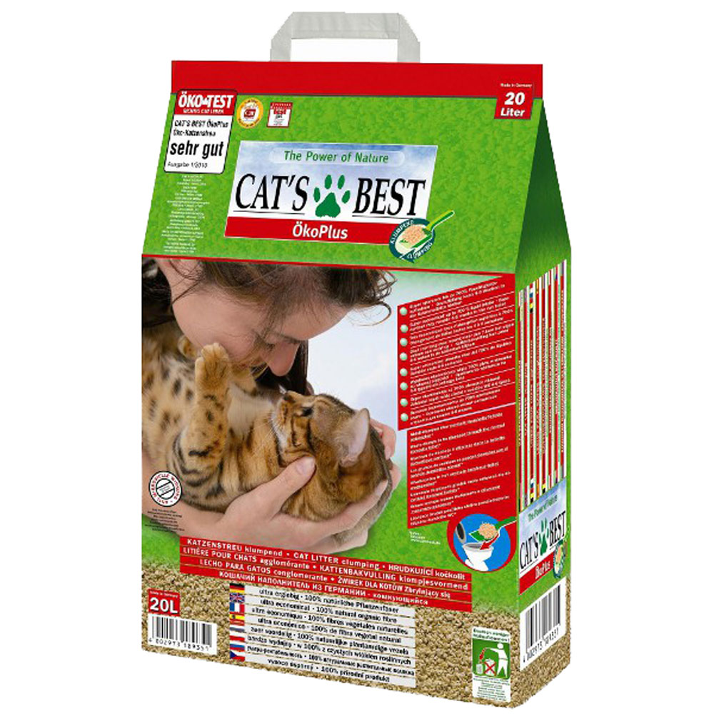 Комкующийся наполнитель Cat's Best Original, 20л, 1 шт