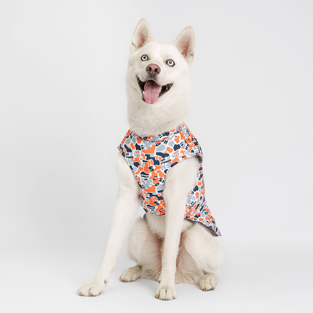 Petmax Куртка на замке для собак, 5XL,серо-оранжевая