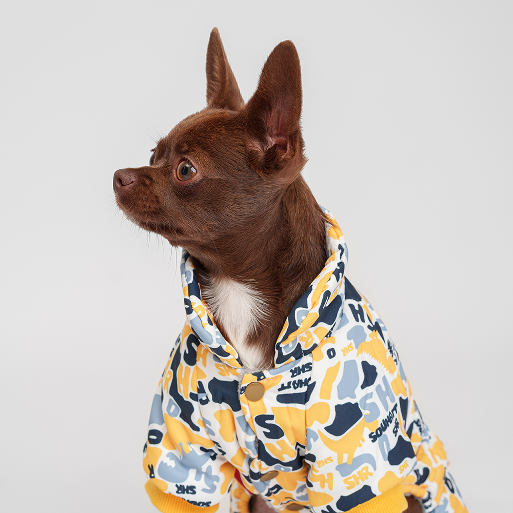 

Petmax Комбинезон для собак, , серо-желтый (мальчик, Серый