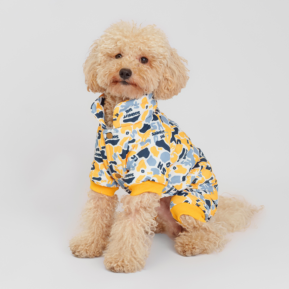 Petmax Комбинезон для собак, 5XL, серо-желтый