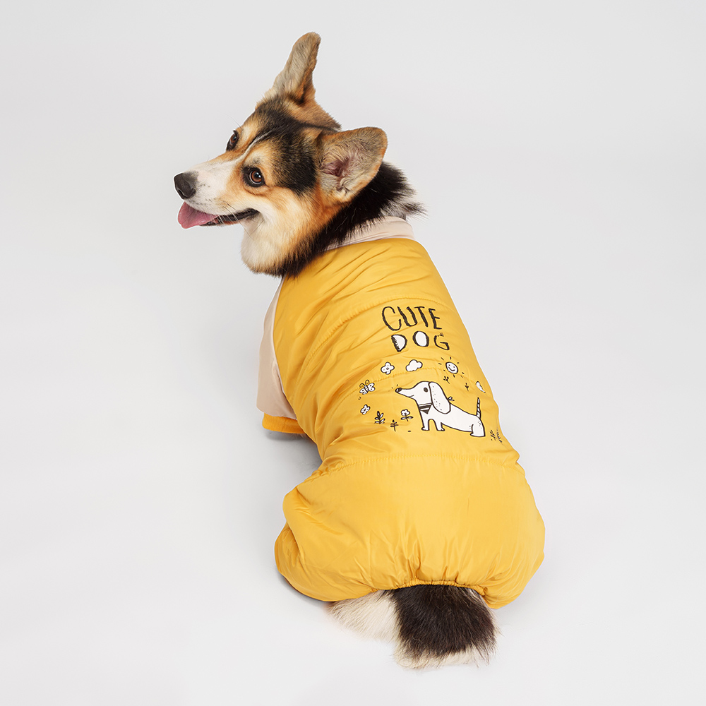 Petmax Комбинезон для собак, 5XL, желтый