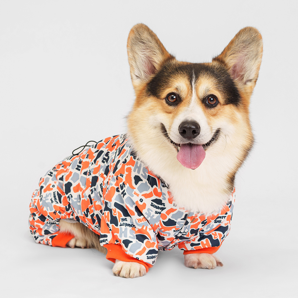 

Petmax Комбинезон для собак, , серо-оранжевый (мальчик, Серый