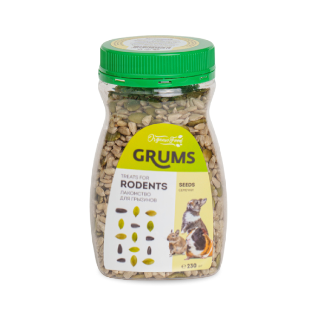 

GRUMS Лакомство Семена подсолнечника и тыквы (230 гр.) для грызунов