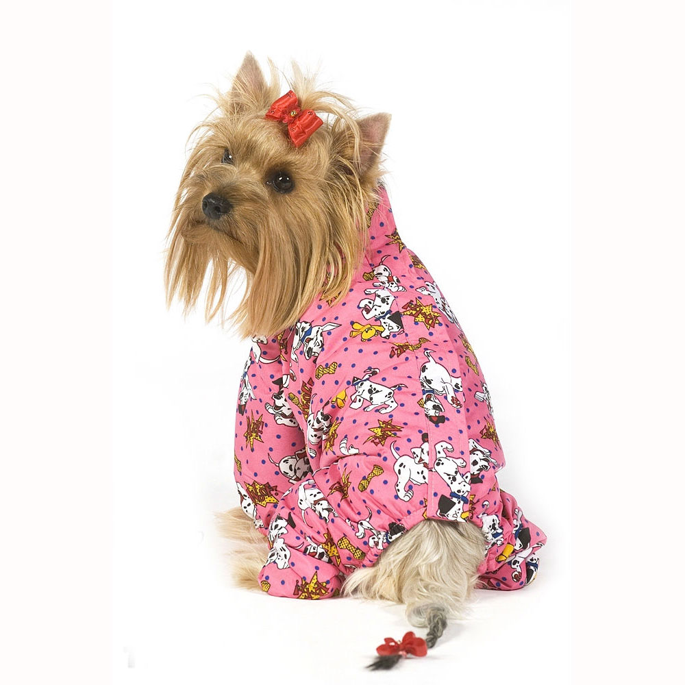 

Тузик Комбинезон теплый для собак породы мопс,  (девочка, Разноцветный