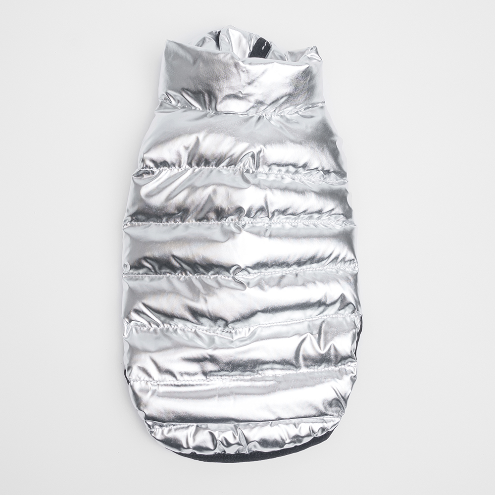 

RURRI Куртка двухсторонняя для собак, , серебряная, Серый