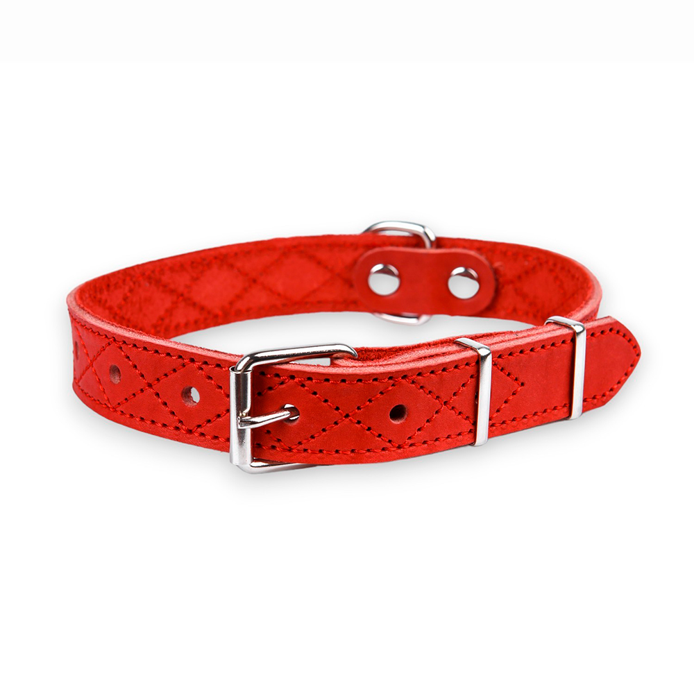

Аркон Ошейник для собак Новара, обхват шеи 44-58 см, ширина 3,5 см, красный