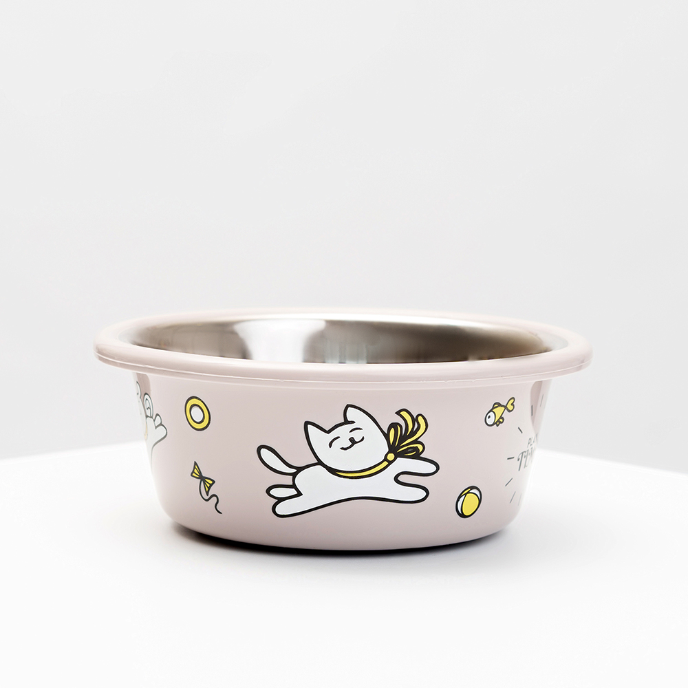 

Petmax Миска для кошек и собак Play Time, 400 мл, 13х5 см, серая, Серый