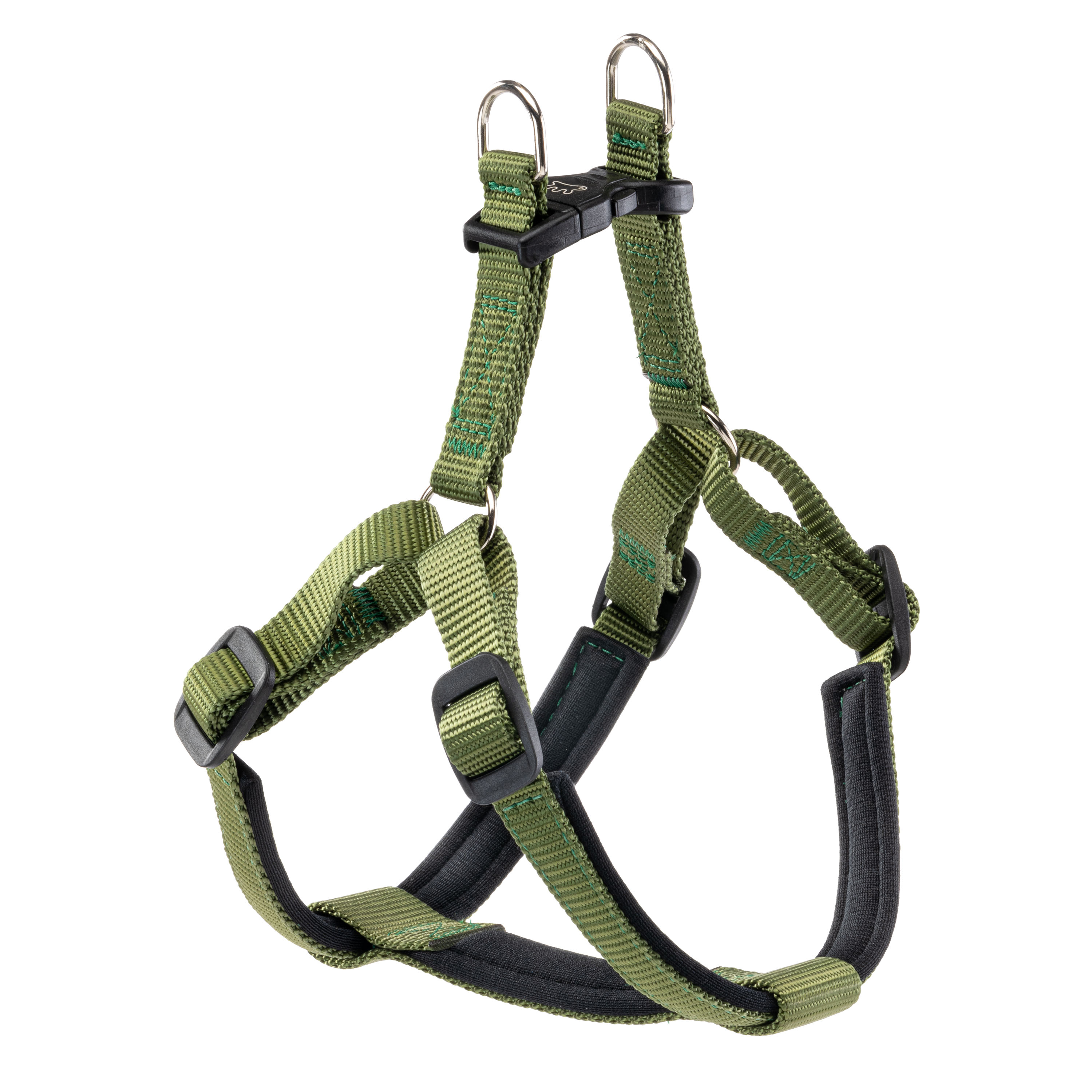 

Ferplast Шлейка для собак на мягкой подкладке Daytona Medium, обхват шеи 42-48 см, обхват груди 43-52 см, оливковый, Зеленый