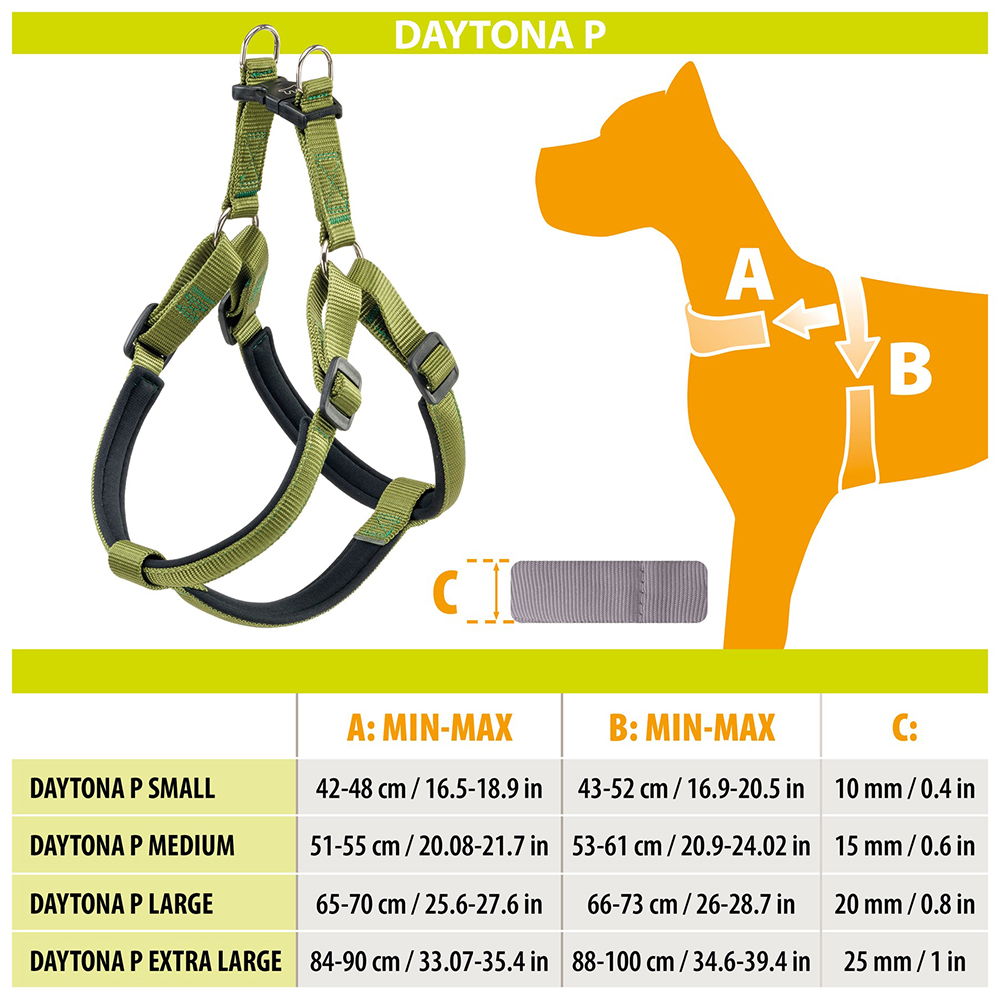 

Ferplast Шлейка для собак на мягкой подкладке Daytona Extra Large, обхват шеи 84-90 см, обхват груди 88-100 см, оливковый, Зеленый