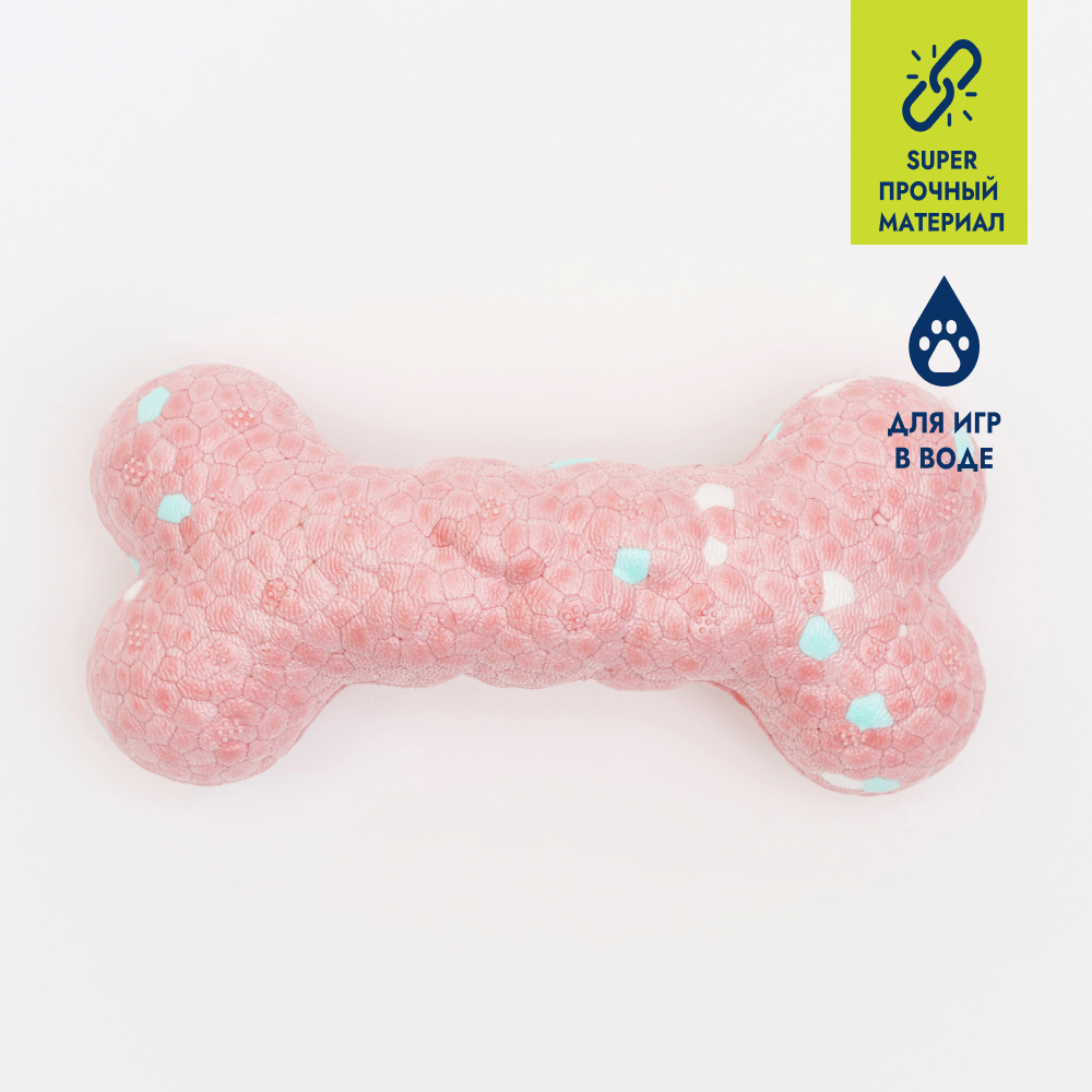 

RURRI Игрушка для собак Кость, 12х5,5х3 см, Разноцветный
