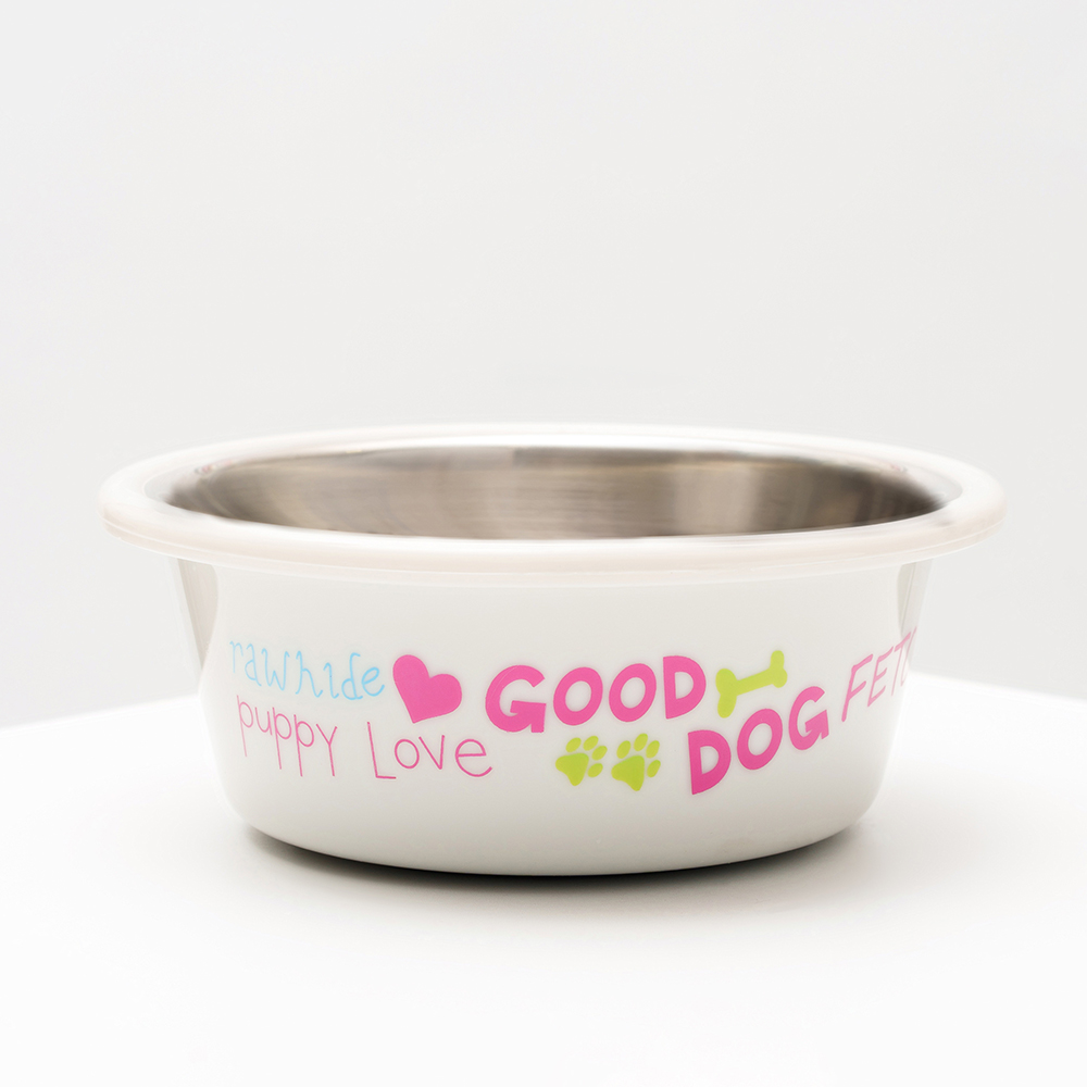 

Petmax Миска для кошек и собак Good Dogs, 400 мл, 13х5 см, белая, Белый