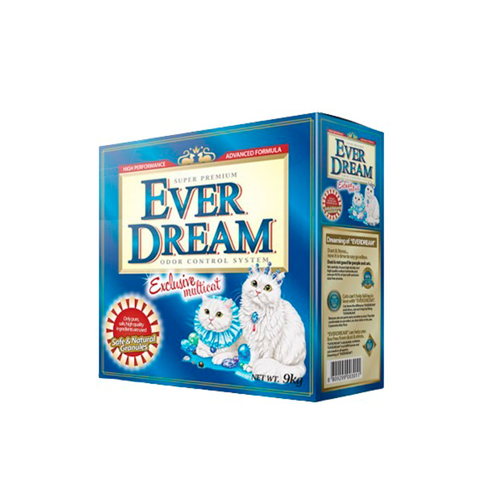 

EVER DREAM Наполнитель комкующийся для кошачьего туалета Exclusive Multica, 10 л (9 кг)