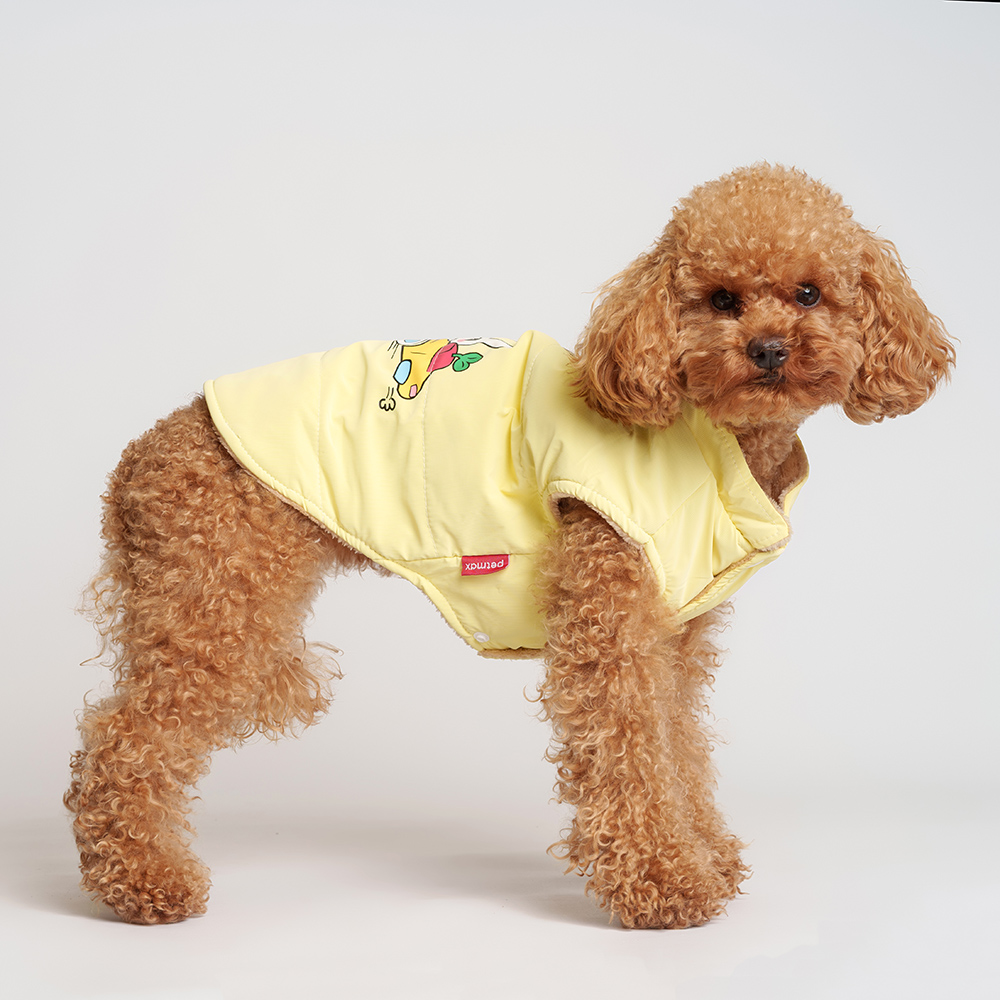 Petmax Куртка для собак, L, желтая