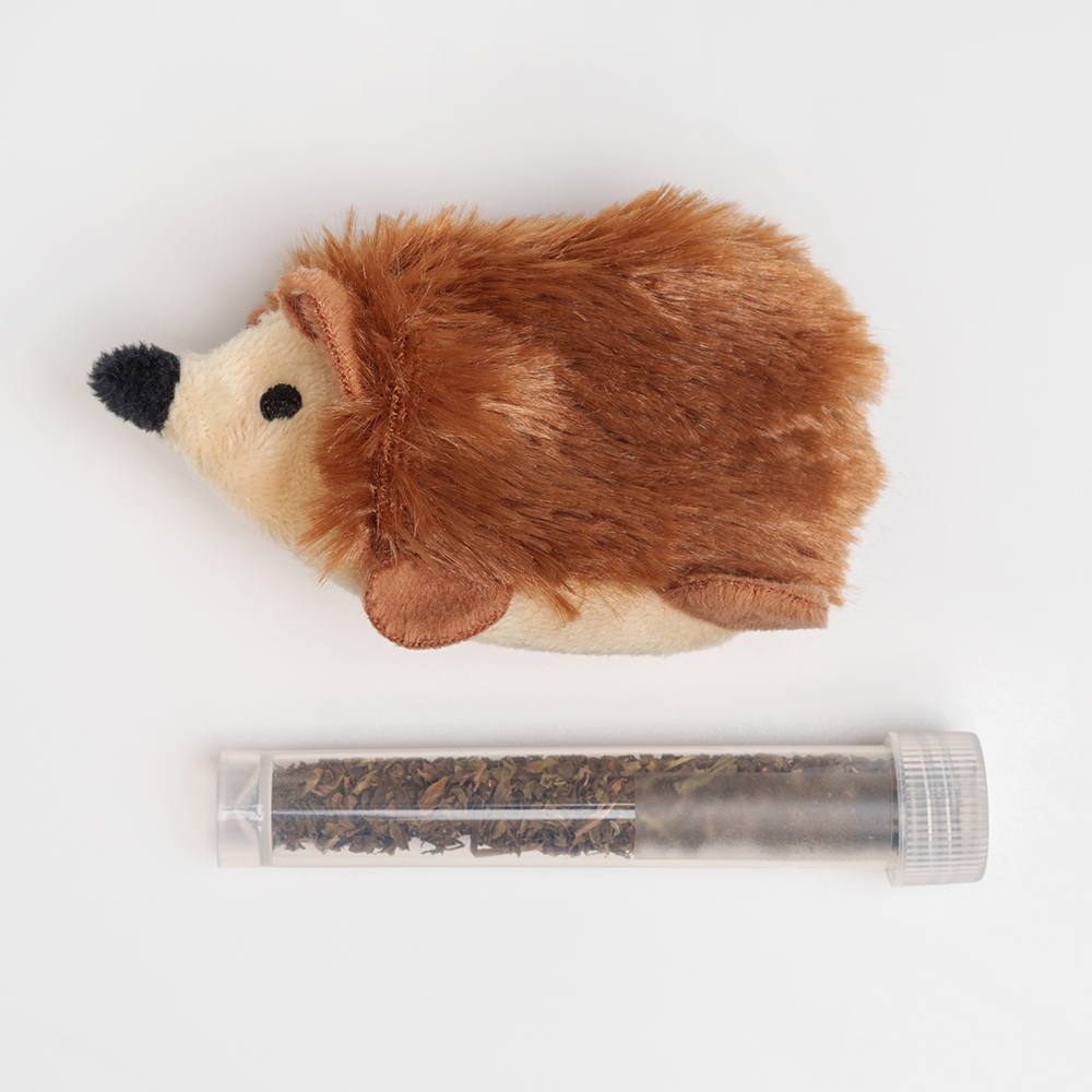 

RURRI Игрушка для кошек Ёж, 9х4х4,5 см, Разноцветный