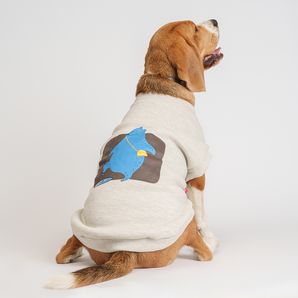 

Petmax Толстовка с медведем для собак, , серый