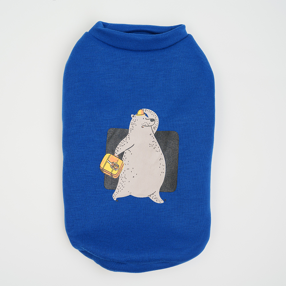 

Petmax Толстовка с медведем для собак, , синий