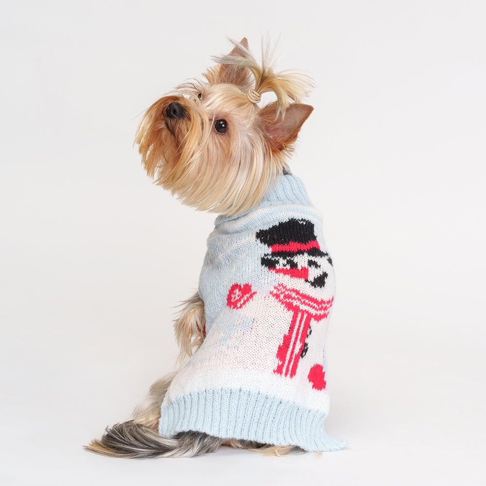 

Petmax Свитер со снеговиком для кошек и собак, , голубой