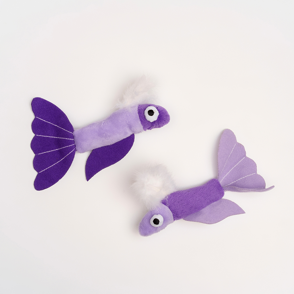 

RURRI Игрушка для кошек Рыбки, 14х8х3 см, Разноцветный